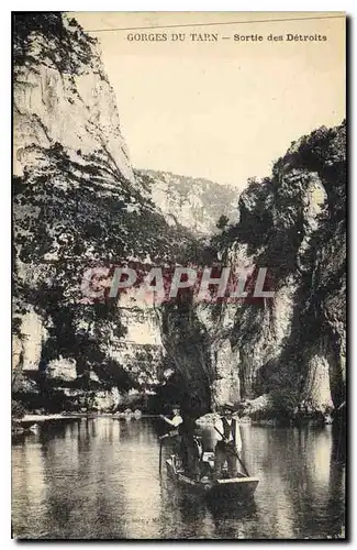 Cartes postales Gorges du Tarn Sortie des Detroits
