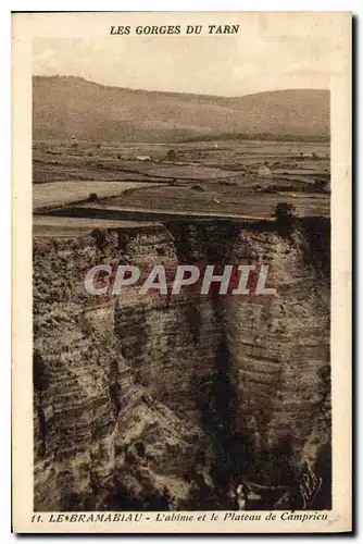 Ansichtskarte AK Les Gorges du Tarn Le Bramabiau l'abime et le Plateau de Camprieu