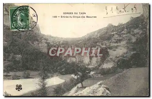 Cartes postales Gorges du Tarn Entree du Cirque des Beaumes