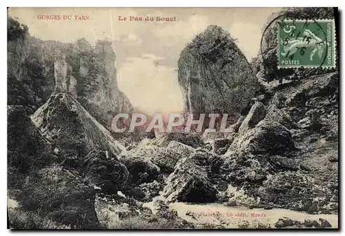 Cartes postales Gorges du Tarn Le Pas du Souel