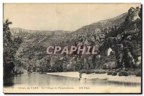 Cartes postales Gorges du Tarn Le Village de Pougnadoires
