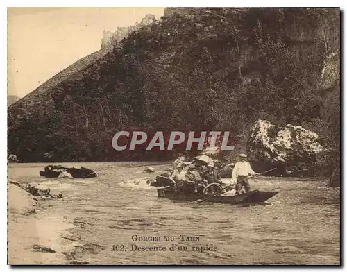 Cartes postales Gorges du Tarn Descente d'un rapide