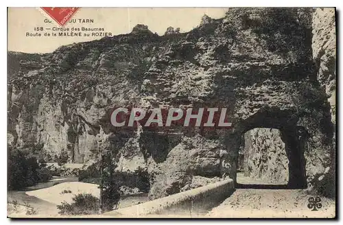 Cartes postales Gorges du Tarn Cirque des Beaumes Route de la Malene au Rozier