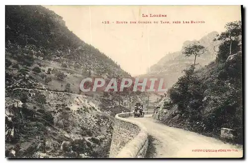 Ansichtskarte AK La Lozere Route aux Gorges du Tarn pres Les Baumes