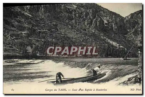 Cartes postales Gorges du Tarn Saut d'un Rapide a Hauterive