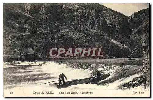 Cartes postales Gorges du Tarn Saut d'un Rapide a Hauterive