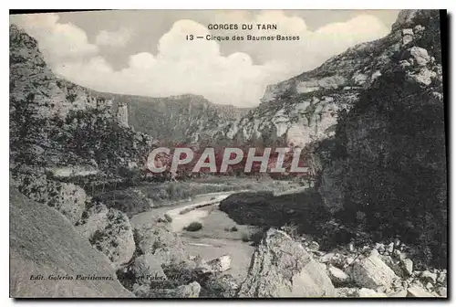 Cartes postales Gorges du Tarn Cirque des Baumes Basses