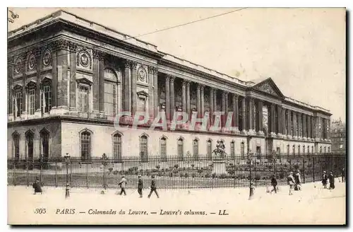 Ansichtskarte AK Paris Colonnades du Louvre