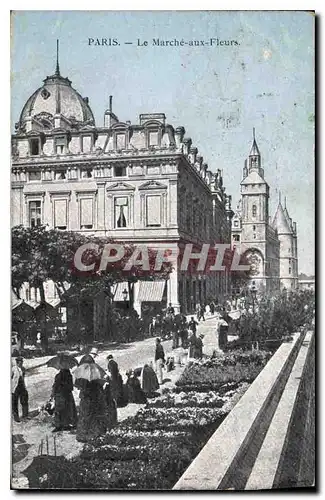 Cartes postales Paris Le Marche aux Fleurs