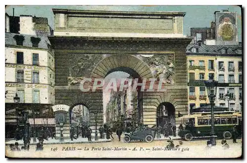 Cartes postales Paris La Porte Saint Martin