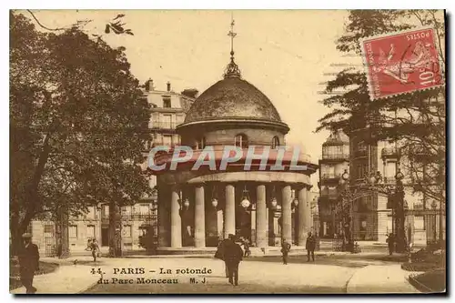 Cartes postales Paris La Rotonde du Parc Monceau