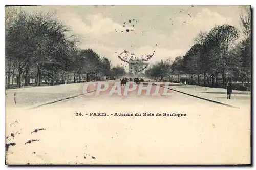 Cartes postales Paris Avenue du Bois de Boulogne