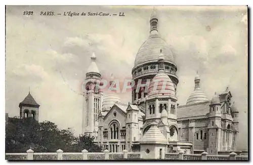 Cartes postales Paris L'Eglise du Sacre Coeur