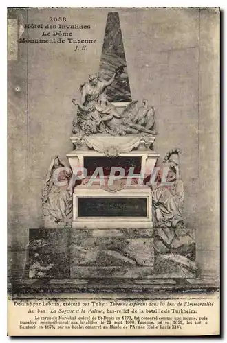 Ansichtskarte AK Hotel des Invalides Le Dome Monument de Turenne