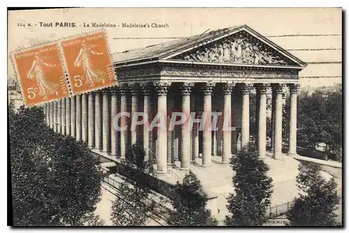 Cartes postales Tout Paris La Madeleine