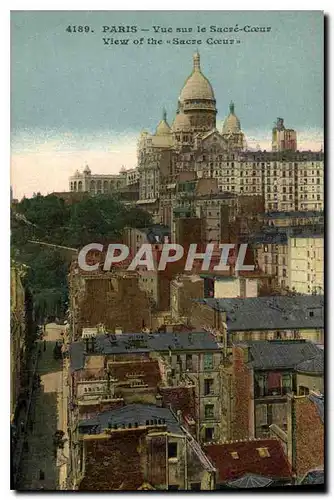 Cartes postales Paris Vue sur le Sacre Coeur