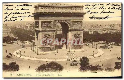 Ansichtskarte AK Paris VIII L'Arc de Triomphe