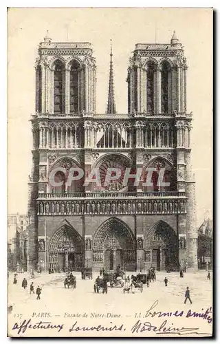 Ansichtskarte AK Paris Facade de Notre Dame