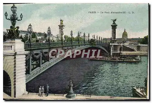 Cartes postales Paris Le Pont Alexandre III