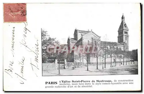 Cartes postales Paris L'Eglise Saint Pierre de Montrouge