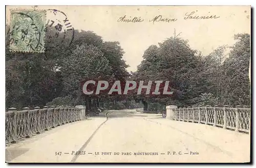 Ansichtskarte AK Paris Le Pont du Parc Montsouris