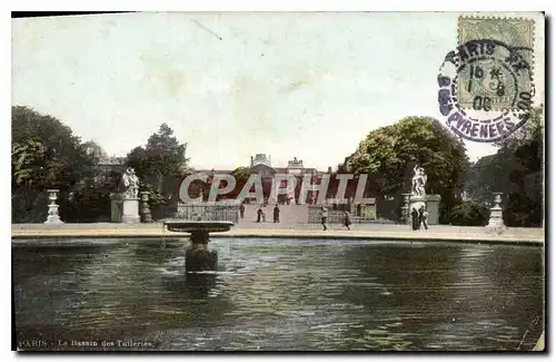 Cartes postales Paris Le Bassin des Tuileries