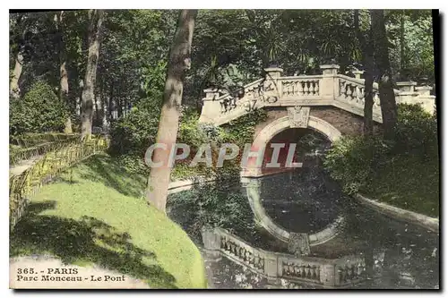 Cartes postales Paris Parc Monceau Le Pont