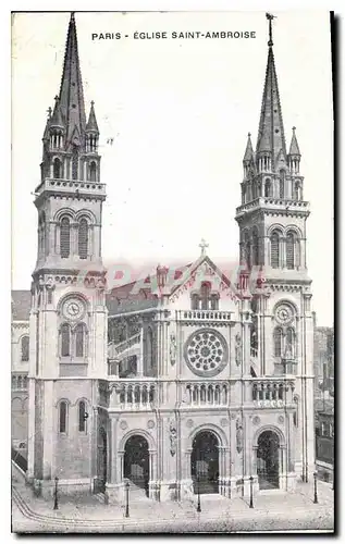 Cartes postales Paris Eglise Saint Ambroise