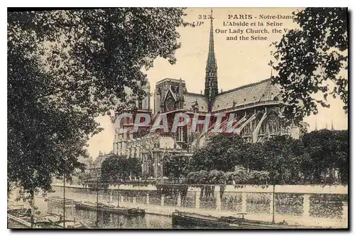 Ansichtskarte AK Paris Notre Dame L'Abside et la Seine Our Lady Church