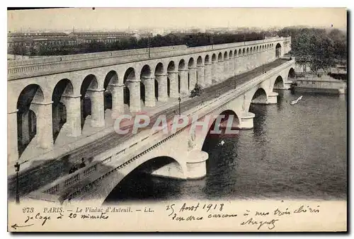 Cartes postales Paris Le Viaduc d'Auteuil