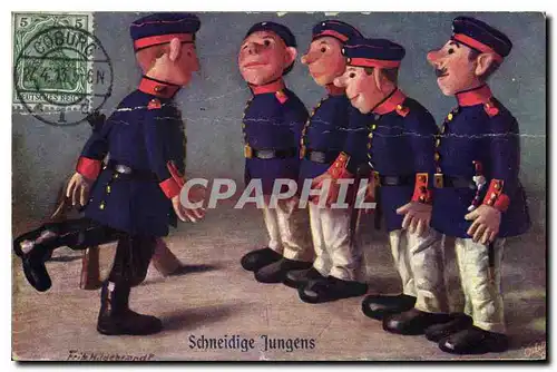 Cartes postales Schneidige Jungens Militaria