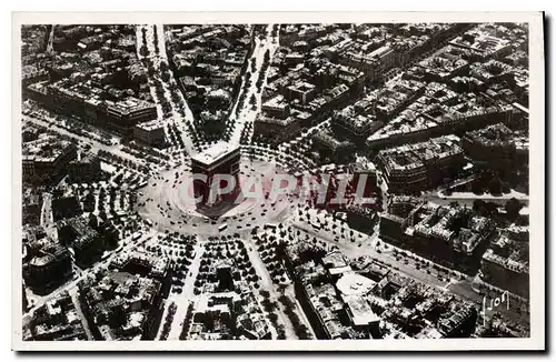 Cartes postales L'Arc de Triomphe et place de l'Etoile