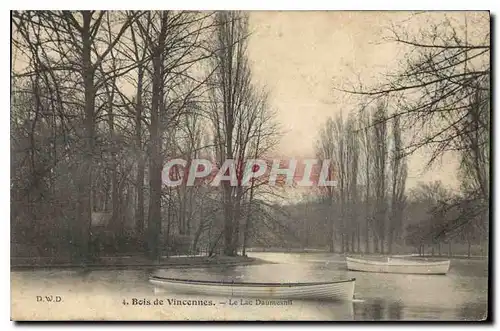 Cartes postales Bois de Vincennes Le Lac Daumesnil