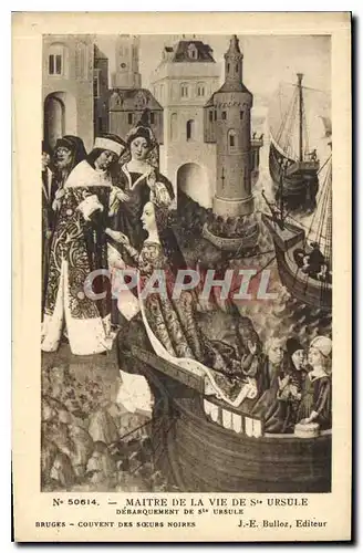 Cartes postales Maitre de la Vie de Ste Ursule Debarquement de Ste Ursule