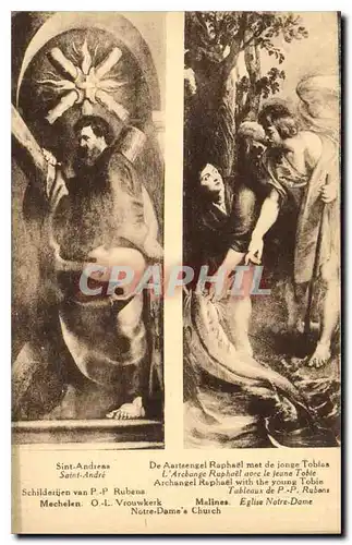 Cartes postales Saint Andreas L'Archange Raphael avec la jeune Tobie