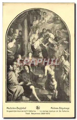 Cartes postales Malines Beguinage Le mariage mystique de Ste Catherine