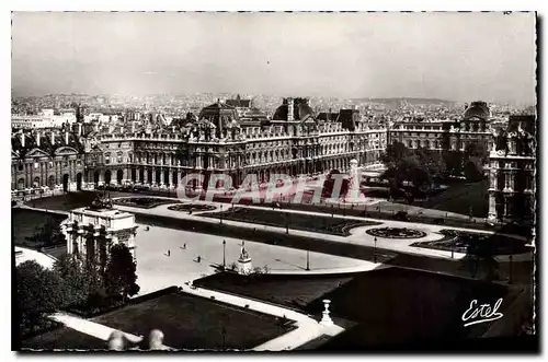 Ansichtskarte AK Paris La Place du Carrousel et le Louvre