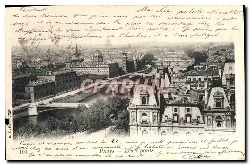 Cartes postales Paris Les ponts