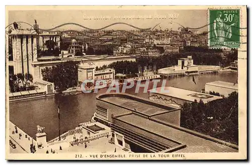 Cartes postales Vue d'ensemble prise de la Tour Eiffel