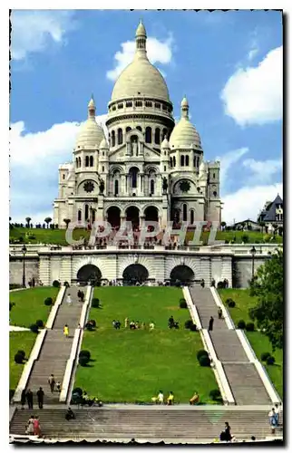 Cartes postales Paris Sacre Coeur et Place St Pierre