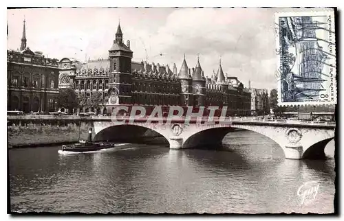 Ansichtskarte AK Paris et ses Merveilles La Seine le pont au Change et le palais de Justice Conciergerie