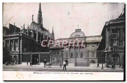 Ansichtskarte AK Paris Sainte Chapelle Au Palais de Justice