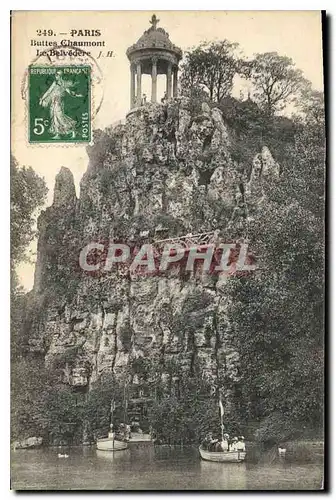 Cartes postales Paris Buttes Chaumont Le Belvedere