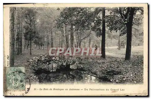 Ansichtskarte AK Le Bois de Boulogne en Automne Du Palmarium au Grand Lac