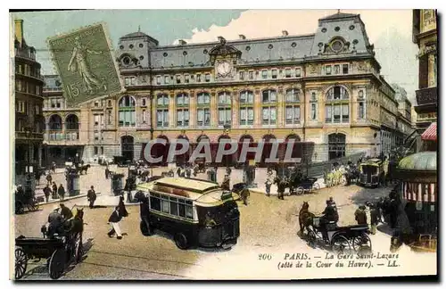 Ansichtskarte AK Paris La Gare Saint Lazare cote de la Cour du Havre