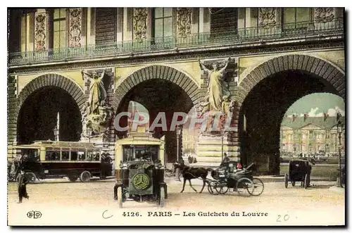 Ansichtskarte AK Paris Les Guichets du Louvre Autobus