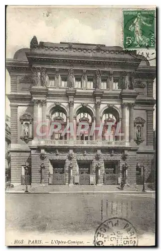 Cartes postales Paris L'Opera Comique