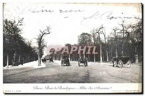 Ansichtskarte AK Paris Bois de Boulogne Allee des Acacias