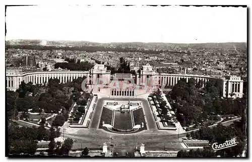 Cartes postales Paris Le Palais de Chaillot vu de la Tour Eiffel