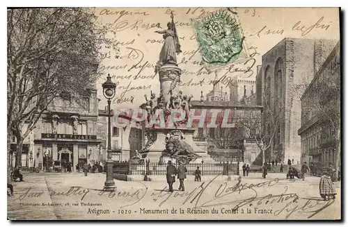Cartes postales Avignon Monument de la Reunion Bar Pujade